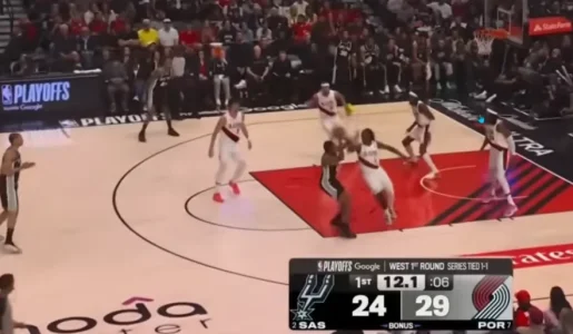 Screenshot 2026-04-25 at 12-30-51 DON'T POKE DYLAN HARPER! Spurs Vs Blazers Game 3 Highlights...webp